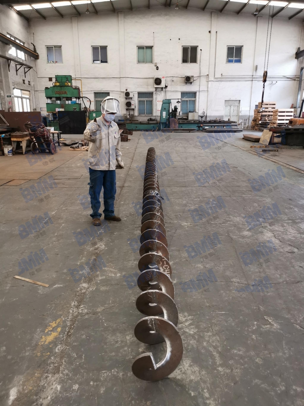 Helical vane parts manufactured 3